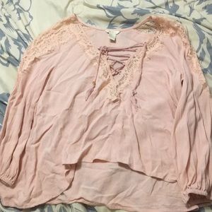 Peach blouse